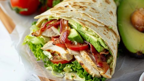 Wrap Poulet Club  (+ biscuits bonhommes pain d'épices)